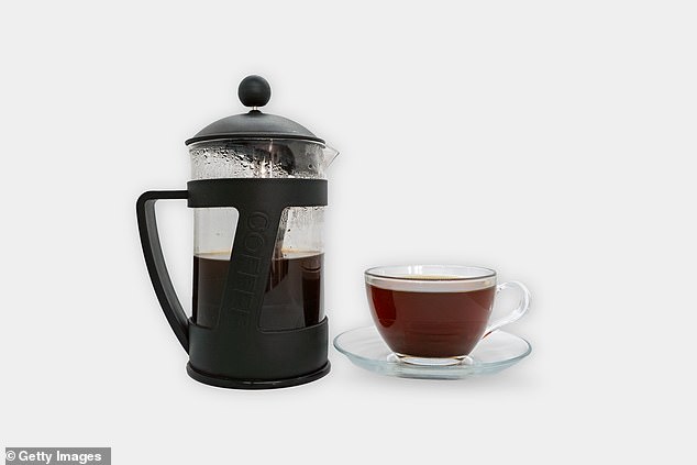 The nutritionist also advised against using a french press, or any method that involves pouring boiling water over fresh coffee grounds