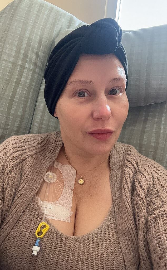 Misty De La Cruz, 43, was diagnosed with stage three triple-negative breast cancer in 2023 and was given a 20 percent chance of survival