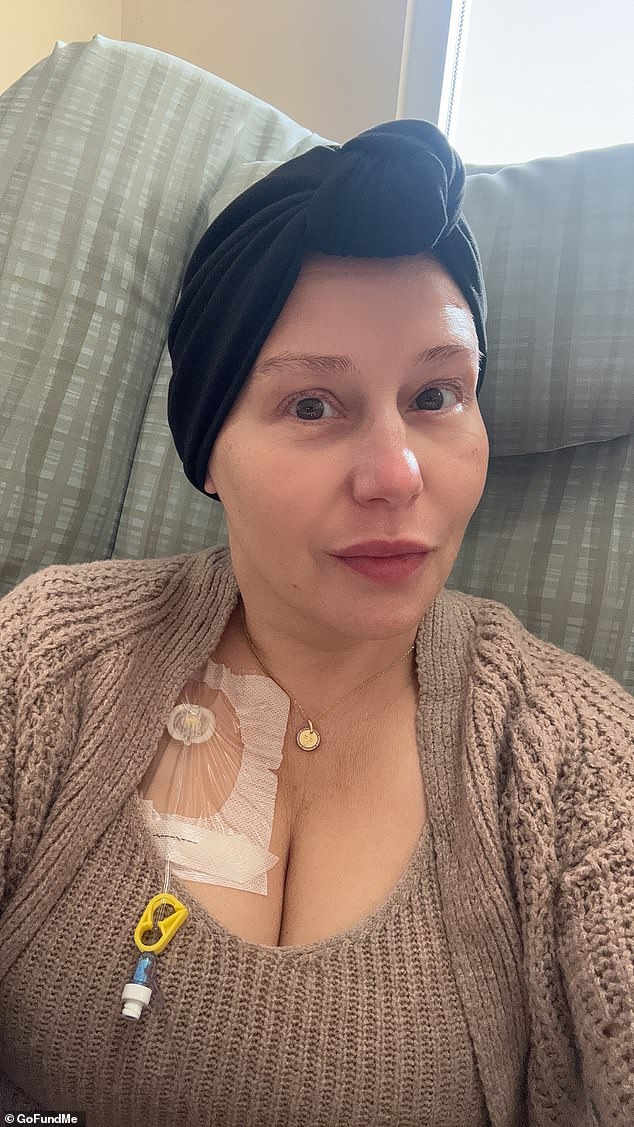 Misty De La Cruz, 43, was diagnosed with stage three triple-negative breast cancer in 2023 and was given a 20 percent chance of survival
