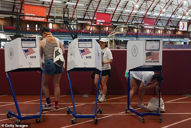 Primary voters headed to the polls on Tuesday amid temperatures hitting 100 degrees