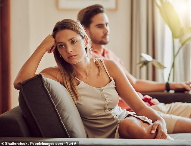 A lack of kissing between partners may also be a sign of waning physical intimacy, communication challenges and worsening self-esteem