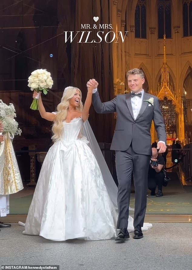 Zack and Nicolette Wilson tied the knot on Saturday in New York City at St. Patrick's Cathedral