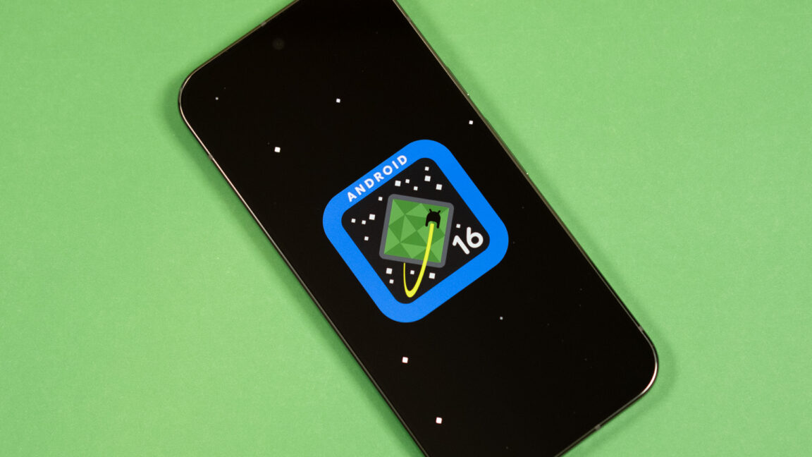 Android 16 on a Pixel
