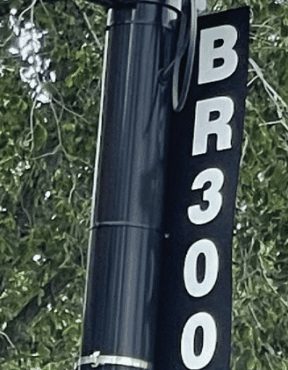 Black and white pole markers will have codes to make it easier to share your location. Photo provided by PRIDEChicago 
