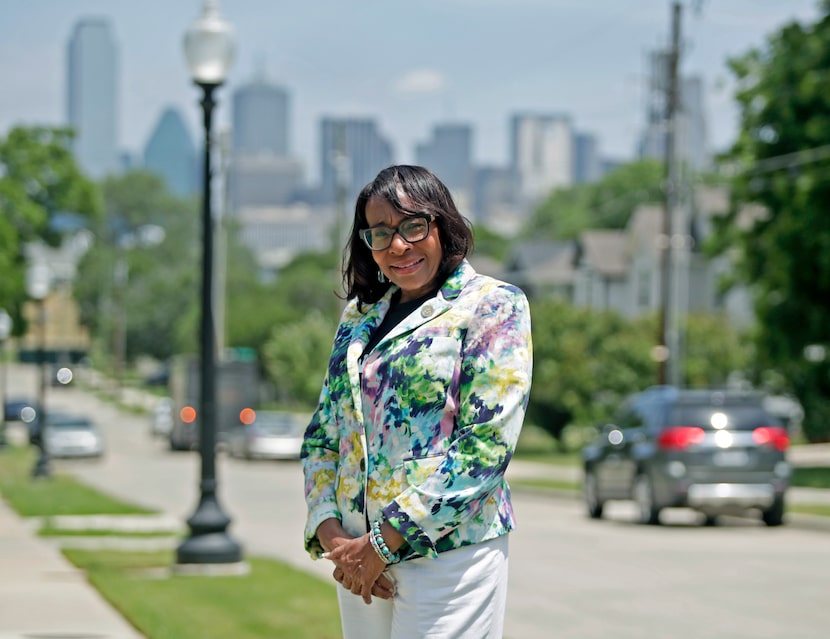 District 4 Council Member Carolyn King Arnold in The Bottom District of South Oak Cliff on...
