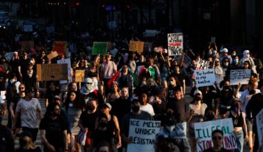 Chicago woman detained for driving through crowd of protesters, police in the Loop