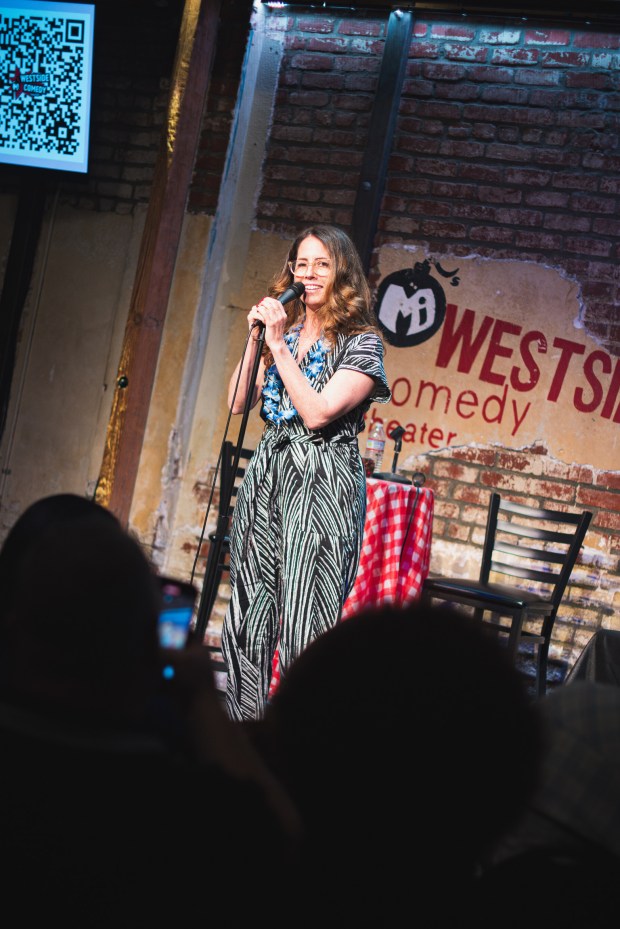 Show creator Julie Golden at a performance of "The Big D" at Westside Comedy in Santa Monica, California. (Zack Arch)