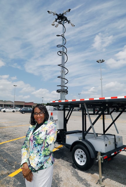 District 4 Council Member Carolyn King Arnold helped to bring security cameras to the...