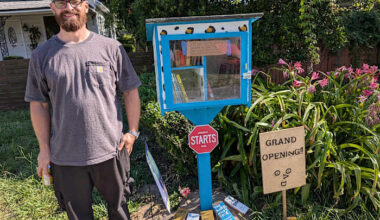 Jacksonville man builds “Little Free Library” in Woodland Acres neighborhood
