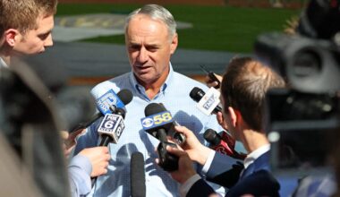 Rob Manfred has a plan: Tell players they’ve lost billions, and build their trust in him