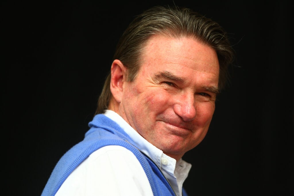 Jimmy Connors smiles during the 2012 US Open tournament