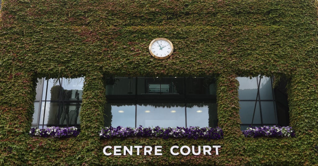 Outside of Centre Court at Wimbledon.