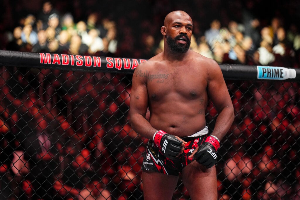 Jon Jones during his final UFC fight at UFC 309