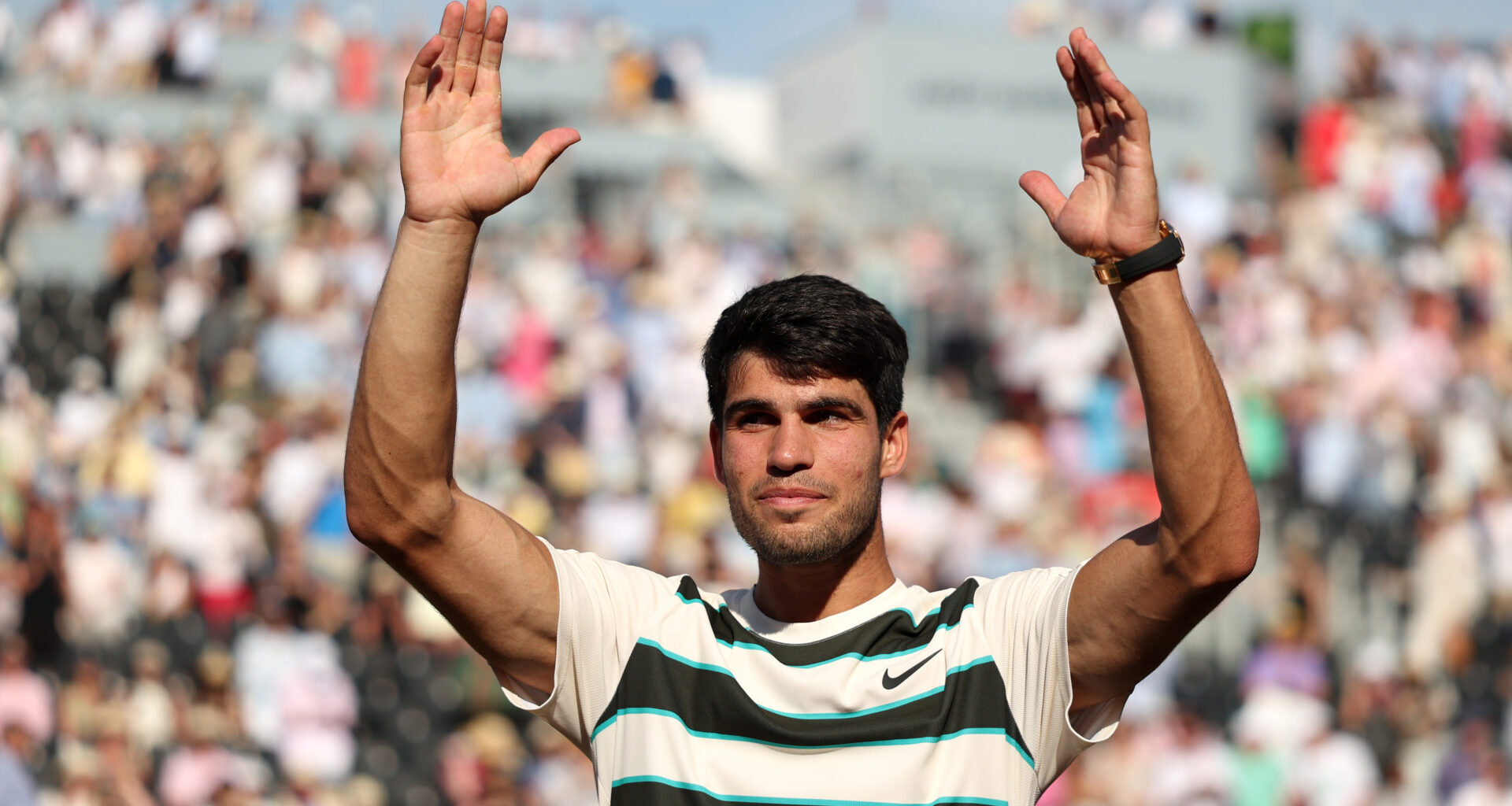 Carlos Alcaraz says what he thinks of the Queen's Club Championship crowd after reaching the final