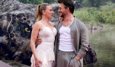 Scarlett Johansson Responds to Red Carpet Kisses With Jonathan Bailey