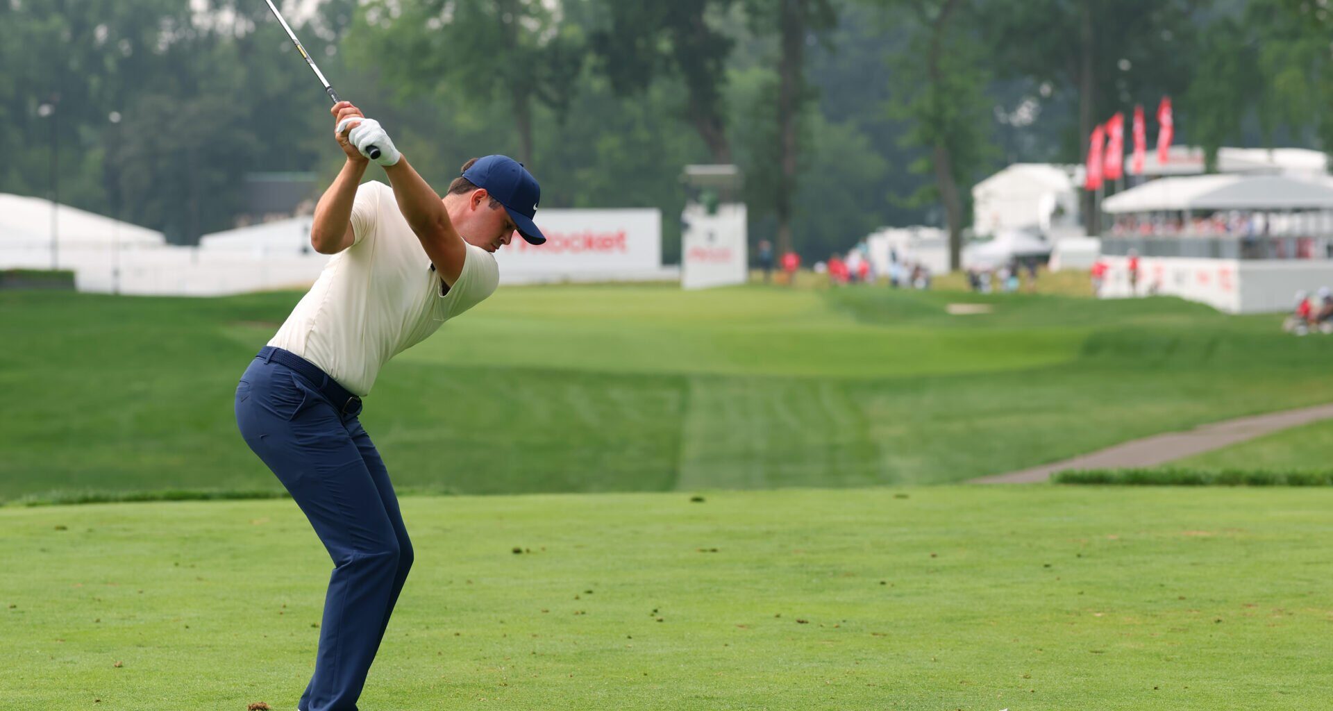 Player opens up on 'chaotic' front nine on day three at the Rocket Classic after equalling PGA Tour record