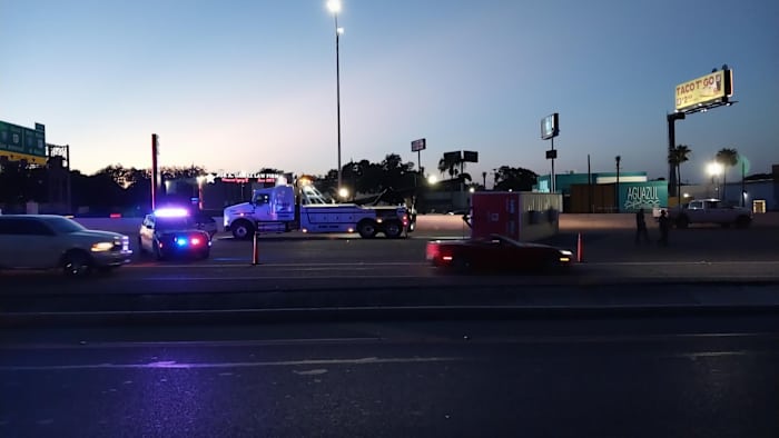 Overturned trailer blocks eastbound Loop 410 lanes near I-10 interchange on Northwest Side