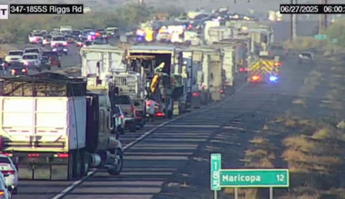 Crash partially blocks SR-347 between Phoenix and Maricopa
