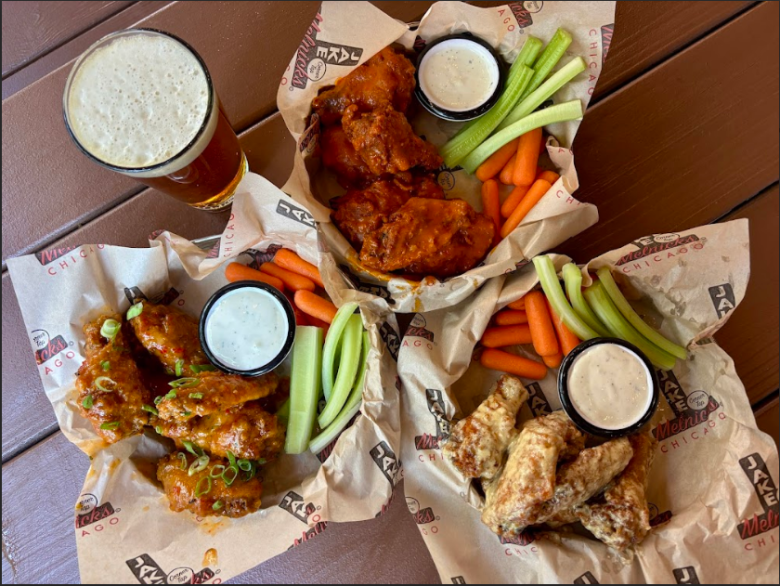 Jake Melnick's Corner Tap's "The Wingy City" and other wings. PR photo
