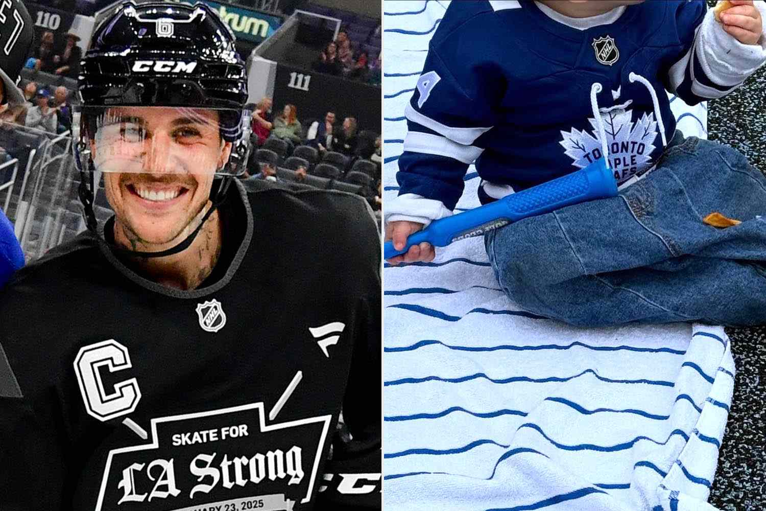 Justin Bieber's Son Jack Wears a Toronto Maple Leafs Jersey on Vacation