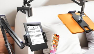You can mount your tablet or phone to your desk or bed frame with this gooseneck LISEN stand at $17