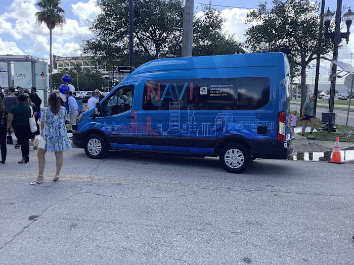 JTA’s driverless Navi van service starts Downtown on June 30