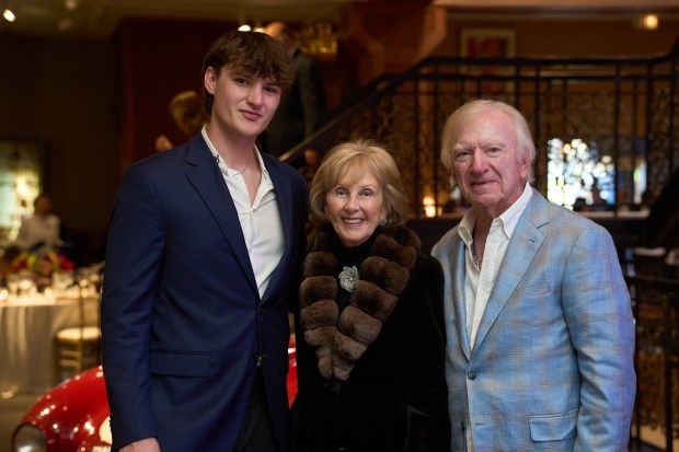 Ethan Richter, Sally Oxley, and Howard Oxley (John Riedy Photography)