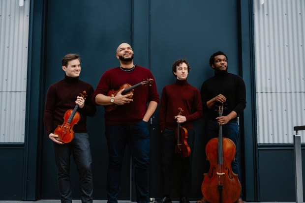 The Isidore String Quartet, founded in New York City in 2019, will perform as part of the new ArtPower season. (Jiyang Chen)