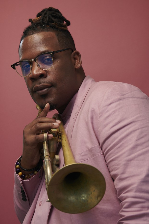 Rising jazz trumpeter Keyon Harrold is La Jolla-bound as part of the upcoming ArtPower season. (Kwafu Alston)