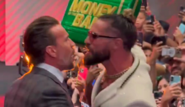 CM Punk, Seth Rollins separated by security after heated moment at Fanatics Fest NYC