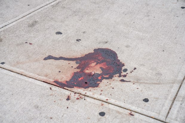 A 21yr old man was pronounced dead at Brookdale Hospital after he was shot in the head outside of 9323 Avenue L in Brooklyn on Thursday June 26, 2025. 2240. A 25yr old man, shot in the right leg at the same location, was also taken to Brookdale Hospital. Photos taken on Friday June 27, 2025. 0716. (Theodore Parisienne / New York Daily News)