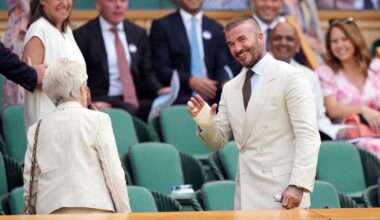 Beckham and Redmayne among celebrities at Wimbledon on day one - London Evening Standard