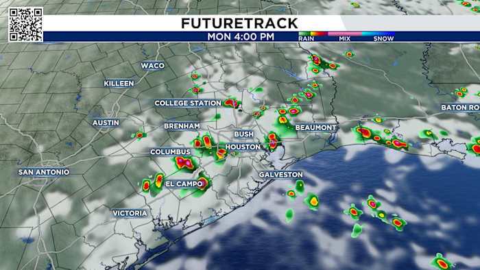 Houston faces more widespread showers, thunderstorms expected to stretch into Tuesday evening
