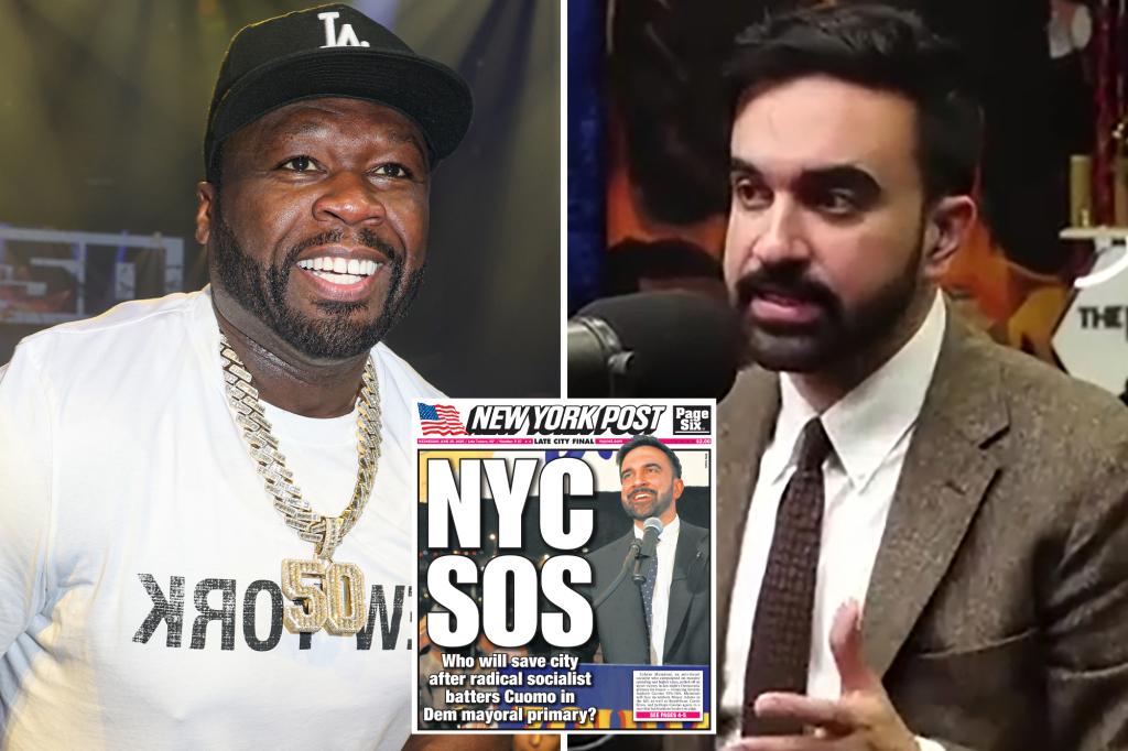 50 Cent offers to pay NYC mayoral candidate Zohran Mamdani $258K to get lost after socialist name-dropped Queens rapper