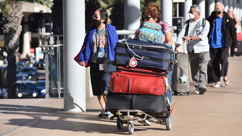 San Diego International Airport holiday travel. Photo by Chris Stone