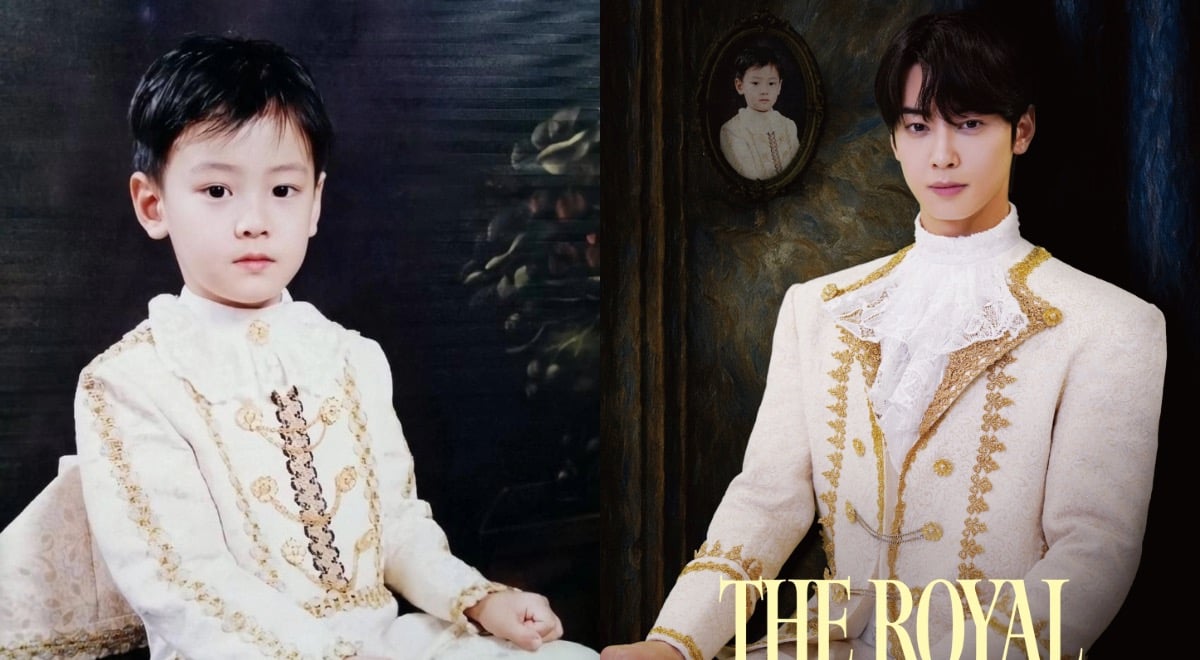 Cha Eun Woo recreates his well-known childhood photo ahead of his farewell fan meeting