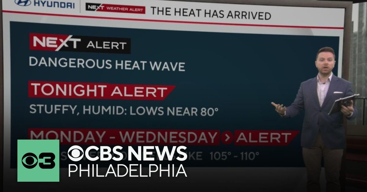 Very warm, humid Sunday night in Philadelphia region amid extreme heat