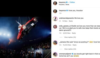 Beyoncé Briefly Dangles Over Houston Crowd As Flying Car Malfunctions