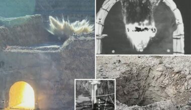 Jaw-dropping footage released showing how 30,000-pound bunker-buster bombs work like the ones used in historic Iran strike