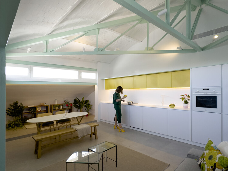 House JN109 / SUAV - Interior Photography, Wood, Kitchen, Lighting, Countertop, Chair