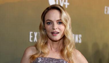Heather Graham, 55, Flashes Toned Tummy in Vibrant Two-Piece Outfit