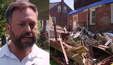 Neighbors rush to rescue woman after tree fell on her Drexel Hill home