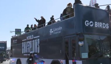 The Eagles' Super Bowl Champions bus tours around the Philadelphia area this weekend. Here's where to see it.