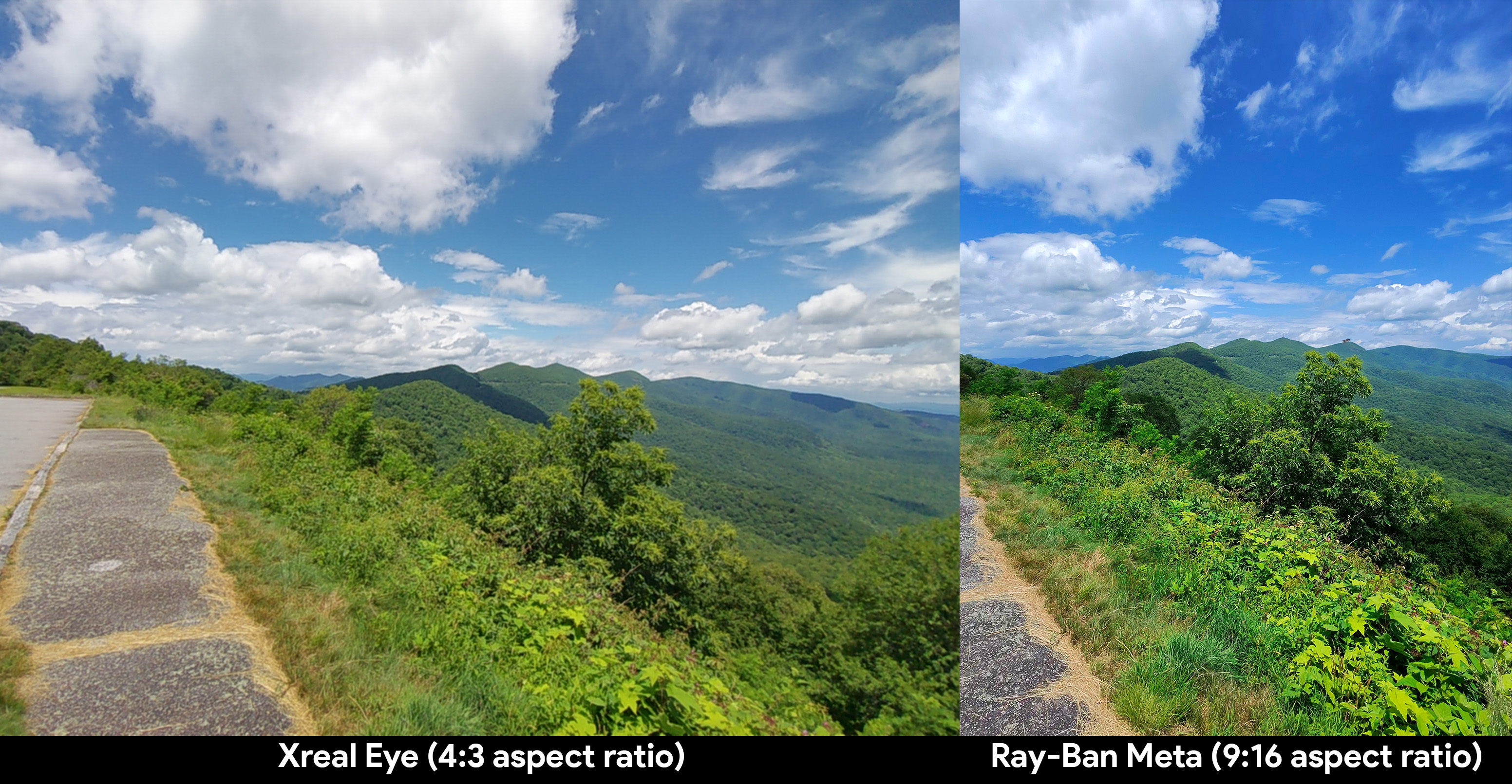 Comparing the photo quality of the Xreal Eye camera and a pair of Ray-Ban Meta Smart Glasses