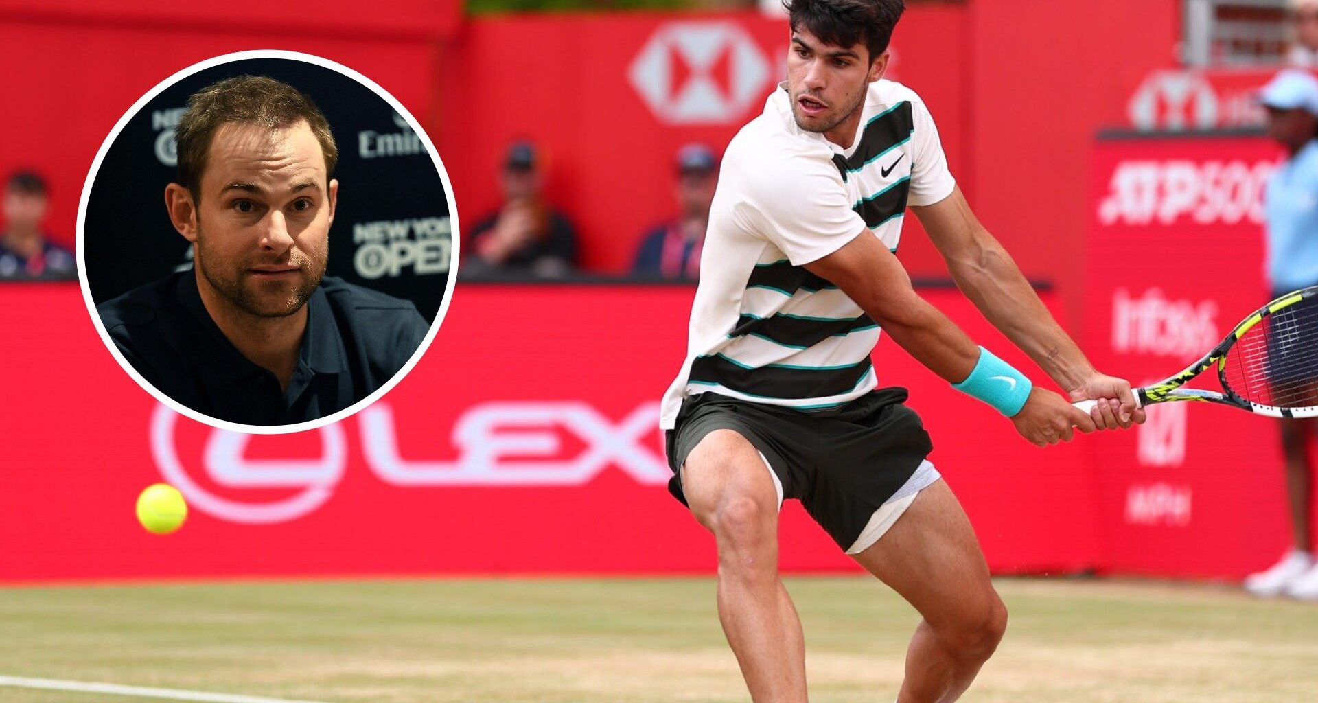 Andy Roddick says what Carlos Alcaraz does on grass which is just like Roger Federer and different to Rafael Nadal