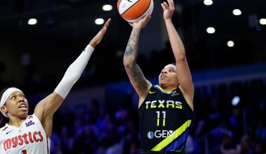 Rookie JJ Quinerly scores season-high 15 in her first WNBA start to help the Wings beat Mystics