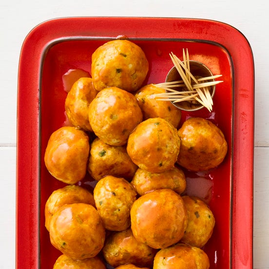 high protein snacks buffalo chicken meatballs