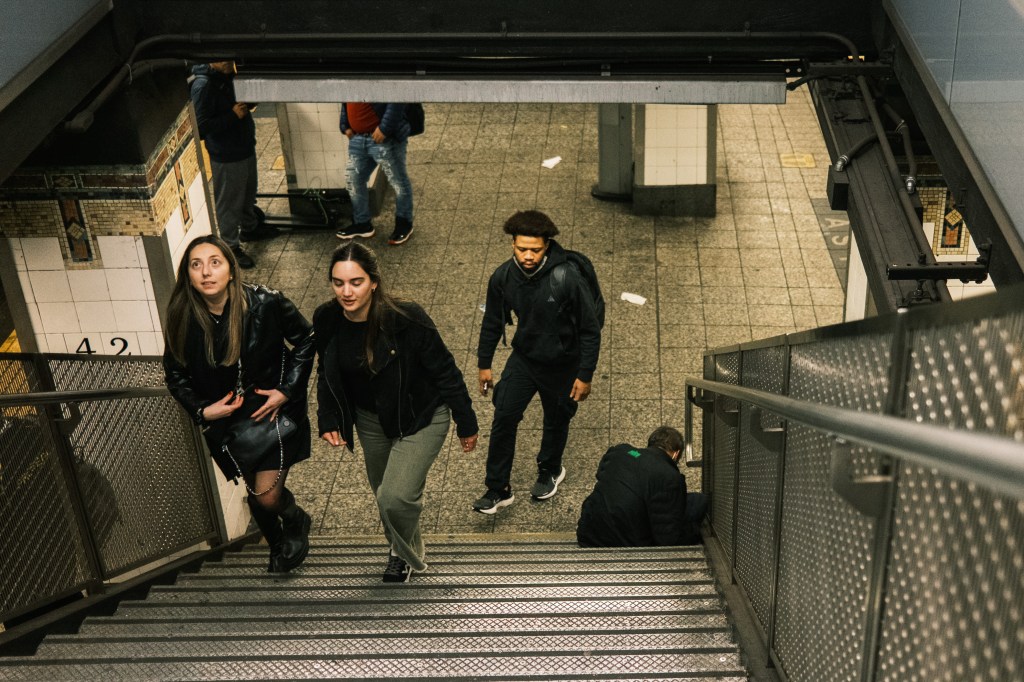 subway stairs