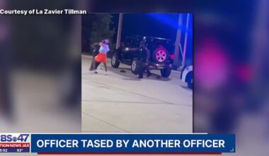 Jacksonville officer misfires taser, striking partner, while trying to make an arrest – 104.5 WOKV