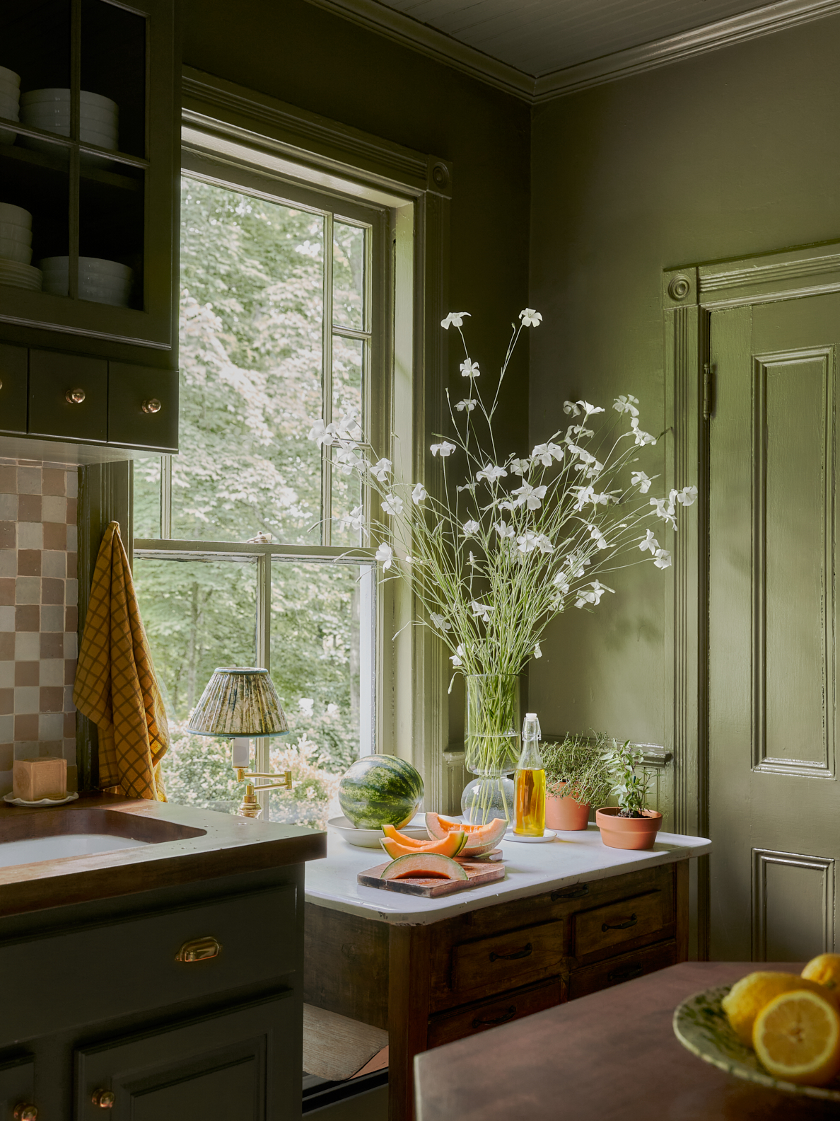 green kitchen